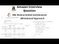 Reverse Linked List(Iterative) | Leetcode 206 | Whiteboard Approach | Cracking the Coding Interview