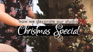 First CHRISTMAS at Our Studio | How To Decorate | Studio Diaries Ep5