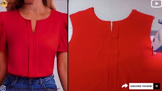 ✅️Best Way Women's Collar Sewing 💯 Sewing Tutorial and Technique 🔥lesson to begginers