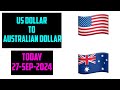 1 USD to AUD - Convert US Dollars to Australian Dollars Foreign Currency Exchange Rates  27 SEP 2024