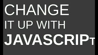 How to change attributes with JS