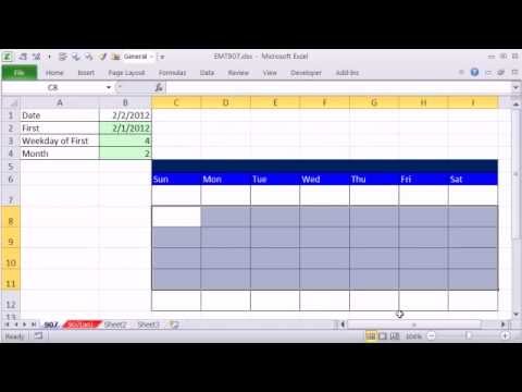 Excel Magic Trick 907: How To Make Excel Calendar (4 Examples) Excel Magic Trick 907: How To Make Excel Calendar (4 Examples)
