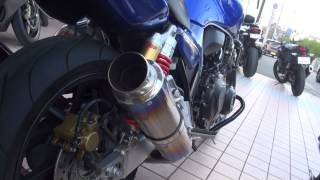 SP忠男サウンドを聞け　2014 CB400SF HYPER VTEC Revo　NC42　HONDA CB400 SF (Revo)　PURESPORT TwoTail TitanBlue　和歌山