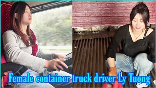 Beautiful female driver Ly Tuong and her journey of transporting goods