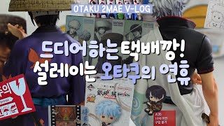30대 직장인 오타쿠가 연휴를 보내는 법 | 미뤄뒀던 택배깡&메루카리깡 | 은혼 20주년 쿠지 기승전가슴! 피규어 언박싱
