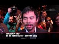 Pacquiao shares Bible verse he's focused on going into fight