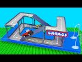 I Build LEGO Car Garage With Movable Bridge...