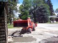 kubota tractor moving gravel