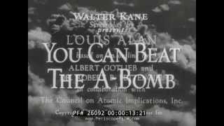 ATOMIC BOMB AND FALLOUT CIVIL DEFENSE FILM "YOU CAN BEAT THE ATOMIC BOMB" 26092
