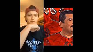 Tom holland reacts to spider-Man perfect 😉 #TomHolland #spiderman #shorts