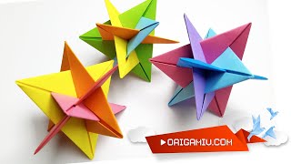 Star triangular modules DIY | Kusudama 3D Star