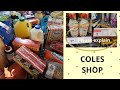 Med-Sized Aussie Family | Coles Grocery Shop