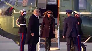 Melania Trump leaves Donald Trump alone in front of the cameras