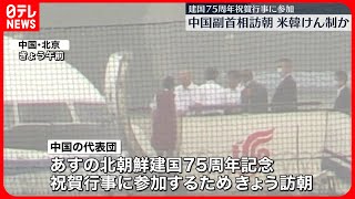 【中国の副首相】北朝鮮を訪問へ  9日の北朝鮮建国75周年の祝賀行事参加