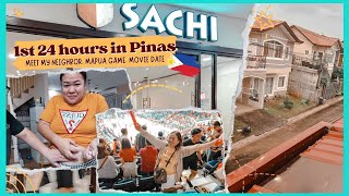 OFW VACAY 🇦🇪 1st 24hrs in PINAS (my neighbor, NCAA basketball game 1 + movie date)