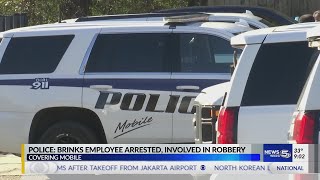 Police: Brinks employee arrested, involved in robbery