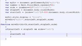 Javascript: Scrolling div