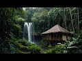 relaxing sound of rain and waterfalls in the forest fall asleep instantly in 10 minutes