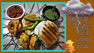 Vada Pav|Butter Grill Vada Pav|Jumbo King Style Vada Pav|Monsoon Special Recipe|Mumbai Vada Pav