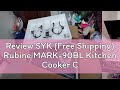 Review SYK (Free Shipping) Rubine MARK-90BL Kitchen Cooker Cooktops Hood and Hob Set Dapur Gas Stov