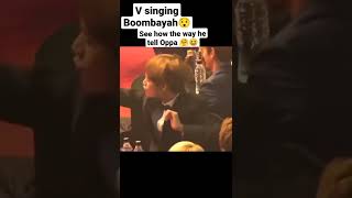 He Is Telling Oppa in a cute way☺ #v #kimtaehyung #oppa #boombayah #blackpink #bts #kpopworld