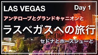 【ラスベガスへの旅行】DAY1・飛行機移動編・JFK空港からラスベガスのホテルまで・DAY2からはセドナ/アンテロープ/ホースシュー／グランドキャニオン／ルート66など巡ります