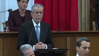 New Austrian president issues warning on populism