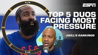 JWill's Top 5️⃣ NBA Duos facing the most pressure to win the championship 🏀 | KJM