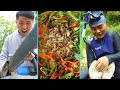 Cooking Snapping Turtle with Spicy Chili and More! || TikTok Funny Mukbang || Songsong and Ermao