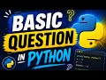 Basic Python Interview & Programming Questions for Beginners 🐍 | Python Basics Explained