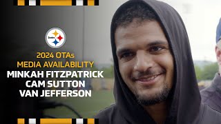 Minkah Fitzpatrick, Cam Sutton, Van Jefferson Media Availability (June 5) | Pittsburgh Steelers