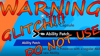 ABILITY PATCH GLITCH | Pokémon Sword and Shield Crown of Tundra