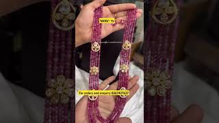 Polki beads jewellery collection| #trendingshorts #onegramgold #jewellery #shoppinghaul #onegramgold