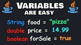 Java variables are easy! ❎