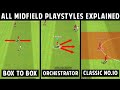 All Midfield Playstyles Explained with Gameplay | eFootball 2023 Mobile