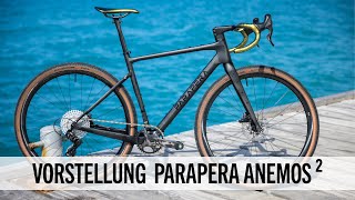 Parapera new Anemos² Version 2024 Performance Race-Gravel mit Total Integration bikepacking Optionen