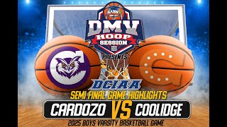 Coolidge Colts Vs Cardozo Clerks | DCIAA Semi Final Varsity Game Highlights