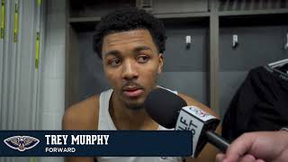 Trey Murphy III on his growth, team effort in Boston | Pelicans-Celtics Postgame Interview 1/12/25