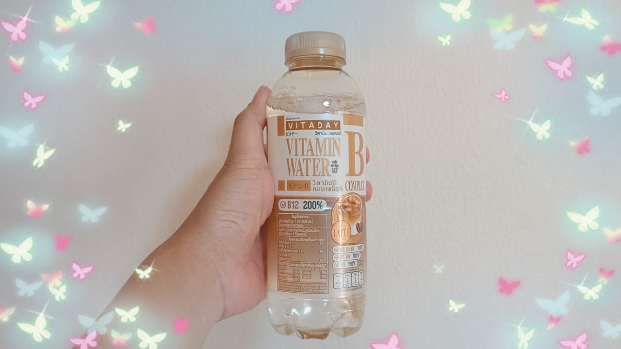 รีวิว Vitaday Vitamin Water กลิ่นกาแฟลาเต้ - YouTube