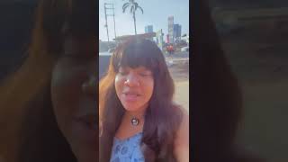 Toyin Abraham on the streets of Tanzania