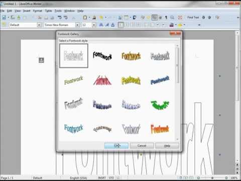 LibreOffice-Writer (80) Fontwork-Part 1 LibreOffice-Writer (80) Fontwork-Part 1