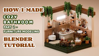 How to make cozy bathroom in Blender 3D | Tutorial for beginners | Basic course | part 2