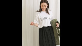 【シルエット】ESPOIRフリンジ5分袖カットソー