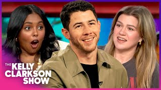 Nick Jonas, Adrienne Warren & Kelly Clarkson Laugh About On-Stage Wardrobe Malfunctions