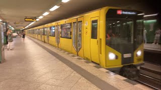 U-Bahn Berlin - Mitfahrt im HK-Zug Bismarckstraße - Theodor-Heuss-Platz U2