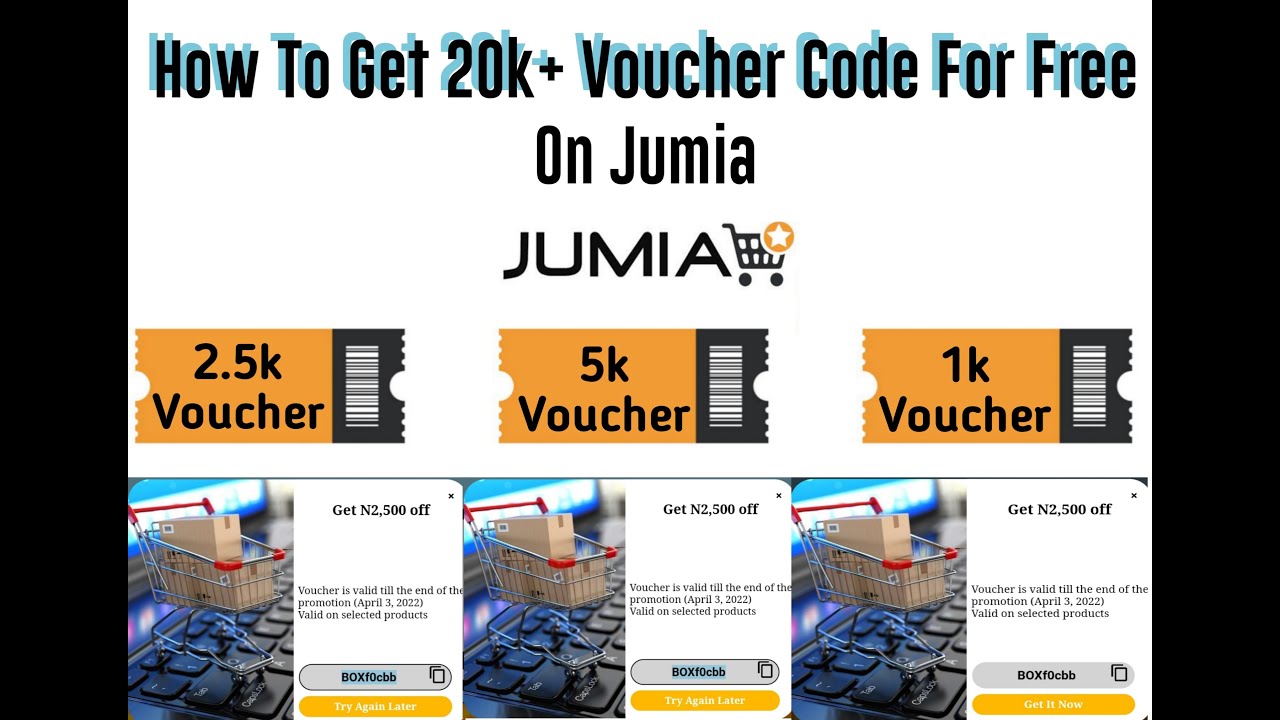 How To Get 20k+ Free Voucher Code On Jumia || Order Goods With Voucher ...