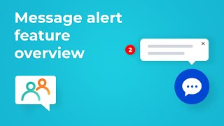 Message alert, chat messages counter feature overview