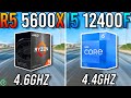 Ryzen 5 5600X vs i5 12400F - Any Difference?