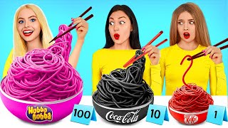 100 Layers Food Challenge | 1 VS 100 Layers of Chocolate vs Bubble Gum by TurboTeam