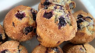 10분 반죽!! 초보자도 만들기 쉬운 냉동 블루베리 머핀 | 꿀팁 | Easy Blueberry Muffins Recipe